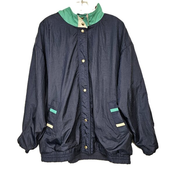 Current Seen Essentials VTG 80s/90s Reversible Colorblock Coat – Size XL - Picture 10 of 15